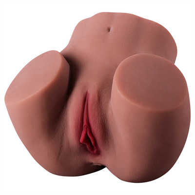 3 em 1 vagina Textured gorda madura do silicone masculino da boca do bichano do bolso do Masturbator firmemente anal para o bichano do sexo do homem brincam o dol do sexo