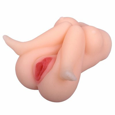 Brinquedos adultos Textured realísticos masculinos vivos do sexo de Stroker da vagina e do ânus do bichano 3D do bolso do Masturbator para a masturbação dos homens