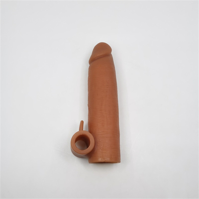 Ejaculação masculina Crystal Dick Enlargement Condom Sex Toy do atraso do galo das luvas do pênis