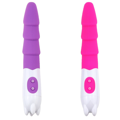 6 Velocidade Vibrator de silicone Brinquedo sexual com bateria Vibrator de dildo para mulher