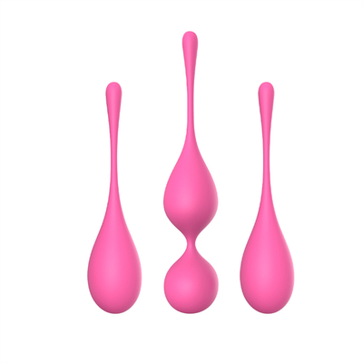 Exercício de silicone suave Pelvic floor exercitor bolas de kegel vaginal aperto Pesos exercitor de kegel bolas de silicone