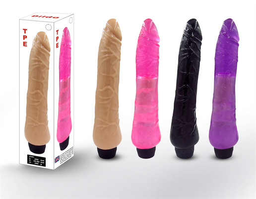 Estimulador do clítoris do ponto G Vibrator de geleia de silicone Dildo para mulheres