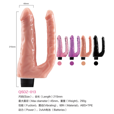 Novos brinquedos sexuais femininos vibrando Dildos duplos Vibrator TPE em promoção