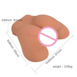 Brinquedos masculinos do sexo anal da vagina do Masturbator da boneca realística impermeável do sexo da vibração 3D