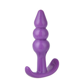 Rosa/brinquedos anais silicone roxo de Ring Anal Plug Vagina Soft do punho para a mulher