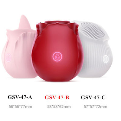 Sexo fêmea recarregável Toy Hot Rose Shape Clit Cucker do vibrador do OEM GSV-47 que suga brinquedos