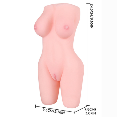 Os brinquedos adultos do sexo de Dropshipping com o 3D realístico Textured 2 em 1 bichano masculino do bolso dos Masturbators
