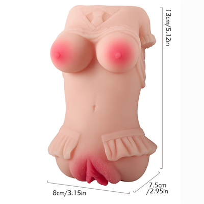 Bichano anal oral 3 do bolso da vagina artificial realística adulta nova da boca em brinquedos adultos de 1 sexo dos homens da masturbação masculina