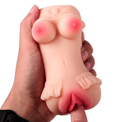 Bichano anal oral 3 do bolso da vagina artificial realística adulta nova da boca em brinquedos adultos de 1 sexo dos homens da masturbação masculina