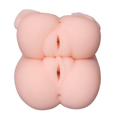 O adulto apertado macio do bichano do silicone masculino anal realístico duplo do Masturbator da vagina da versão brinca brinquedos do sexo para o Masturbator dos homens