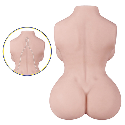 Masturbator masculino das bonecas adultas grandes macias vivos do sexo do torso dos peitos para a vagina Textured realística dos homens 3D com ChannelPop anal