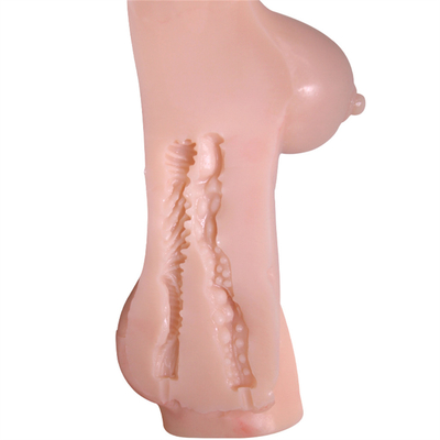Masturbação grande da vagina do burro do peito de Toy Hot Selling Half Body do silicone vivo real para o homem dos homens