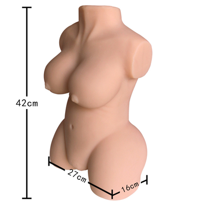 Masturbação grande da vagina do burro do peito de Toy Hot Selling Half Body do silicone vivo real para o homem dos homens