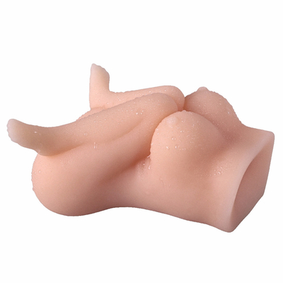 Brinquedos adultos Textured realísticos masculinos vivos do sexo de Stroker da vagina e do ânus do bichano 3D do bolso do Masturbator para a masturbação dos homens