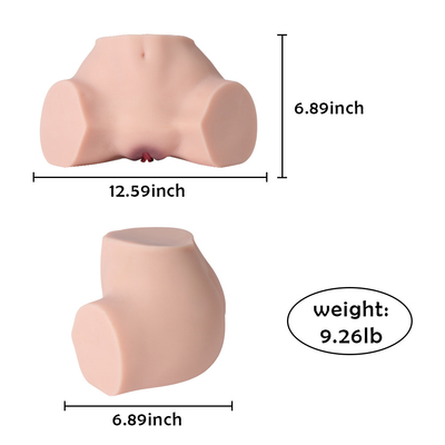 Boneca realística real do sexo do corpo do sexo superior da boneca do amor do Masturbator 2.5kg do homem do bichano do bolso das vendas meia