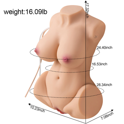 O bichano realístico direto do peito do preço de venda 8.5kg da fábrica masturba boneca do sexo do torso do corpo dos produtos do sexo a meia para o homem