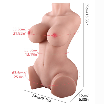 torso da boneca do sexo do corpo da boneca 5.5kg meio com do Masturbator masculino de esqueleto da vagina da Real-vida do metal o brinquedo adulto do sexo para homens