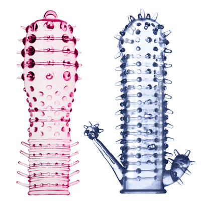 Sexo quente Toy Crystal Penis Enlargement Sleeve da venda para homens