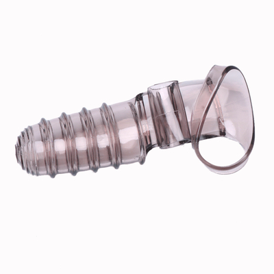 O sexo da novidade brinca o TPE médico de RoHS do vibrador da luva do dedo para mulheres
