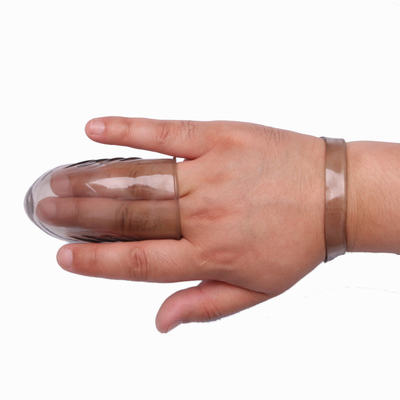 O sexo da novidade brinca o TPE médico de RoHS do vibrador da luva do dedo para mulheres
