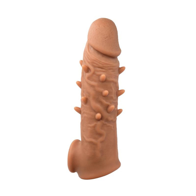 Luva macia super do preservativo da ejaculação do atraso do prolongamento do silicone da luva do galo da ampliação do pênis