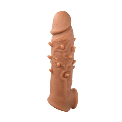 Luva macia super do preservativo da ejaculação do atraso do prolongamento do silicone da luva do galo da ampliação do pênis