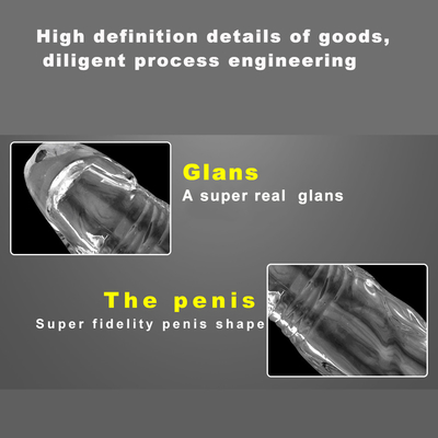 Brinquedo do sexo da luva do galo do pênis das extensões da ampliação do pênis dos produtos do sexo