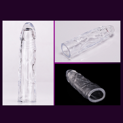 Brinquedo do sexo da luva do galo do pênis das extensões da ampliação do pênis dos produtos do sexo