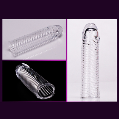 Brinquedo do sexo da luva do galo do pênis das extensões da ampliação do pênis dos produtos do sexo
