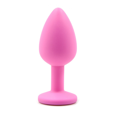 Silicone portátil brinquedos adultos alegres anais Jeweled da tomada da extremidade de Chastity Anal Plug Adult Toy para homens