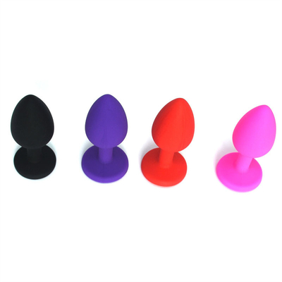 Silicone portátil brinquedos adultos alegres anais Jeweled da tomada da extremidade de Chastity Anal Plug Adult Toy para homens