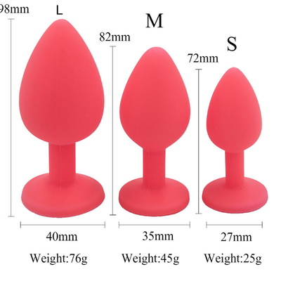 Silicone portátil brinquedos adultos alegres anais Jeweled da tomada da extremidade de Chastity Anal Plug Adult Toy para homens