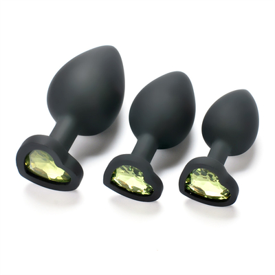 Silicone portátil brinquedos adultos alegres anais Jeweled da tomada da extremidade de Chastity Anal Plug Adult Toy para homens