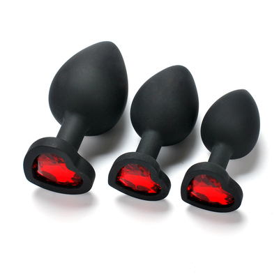 Silicone portátil brinquedos adultos alegres anais Jeweled da tomada da extremidade de Chastity Anal Plug Adult Toy para homens