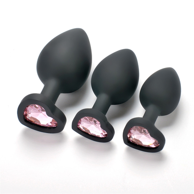 Silicone portátil brinquedos adultos alegres anais Jeweled da tomada da extremidade de Chastity Anal Plug Adult Toy para homens