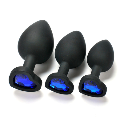 Silicone portátil brinquedos adultos alegres anais Jeweled da tomada da extremidade de Chastity Anal Plug Adult Toy para homens