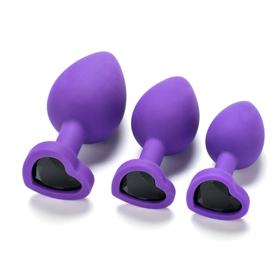 Silicone portátil brinquedos adultos alegres anais Jeweled da tomada da extremidade de Chastity Anal Plug Adult Toy para homens