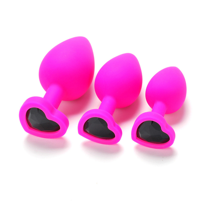 Silicone portátil brinquedos adultos alegres anais Jeweled da tomada da extremidade de Chastity Anal Plug Adult Toy para homens