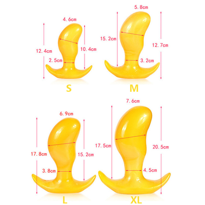 O sexo anal brinca tomadas da extremidade do silicone para mulheres e homens