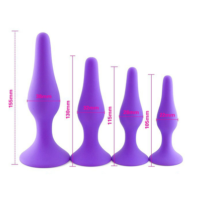 Tomada masculina da extremidade do Massager da próstata da tomada anal do silicone para Toy Anal erótico adulto