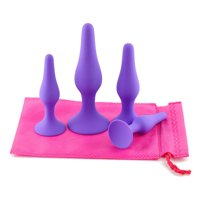 Tomada masculina da extremidade do Massager da próstata da tomada anal do silicone para Toy Anal erótico adulto