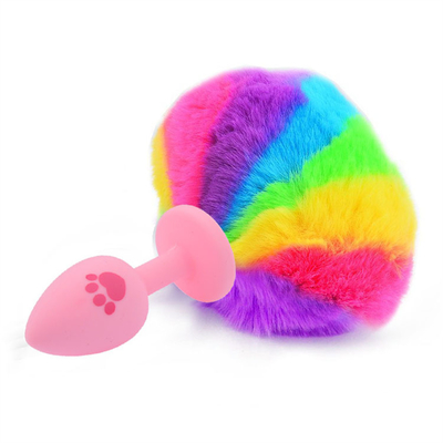 Toy Silicone Anal Plug privado das mulheres anais da masturbação dos produtos do sexo da cauda da tomada