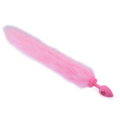 Da extremidade "sexy" da cauda do Fox do tamanho de S brinquedos anais do sexo anal do silicone da tomada para a loja em linha China dos homens das mulheres