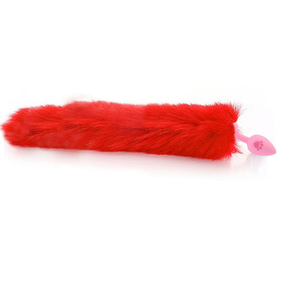 Da extremidade "sexy" da cauda do Fox do tamanho de S brinquedos anais do sexo anal do silicone da tomada para a loja em linha China dos homens das mulheres
