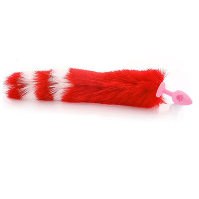 Da extremidade "sexy" da cauda do Fox do tamanho de S brinquedos anais do sexo anal do silicone da tomada para a loja em linha China dos homens das mulheres