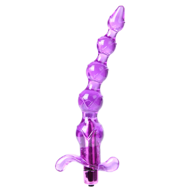 Brinquedos adultos anais da tomada anal macia anal da massagem da próstata do vibrador dos grânulos para mulheres