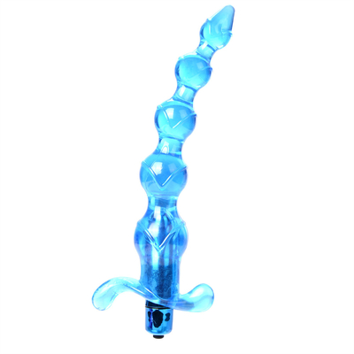 Brinquedos adultos anais da tomada anal macia anal da massagem da próstata do vibrador dos grânulos para mulheres