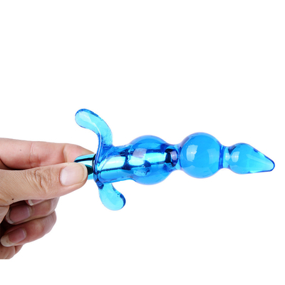 Brinquedos adultos anais da tomada anal macia anal da massagem da próstata do vibrador dos grânulos para mulheres
