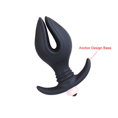 Tomada anal especial anal do silicone com balas de vibração