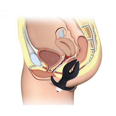 Tomada anal especial anal do silicone com balas de vibração